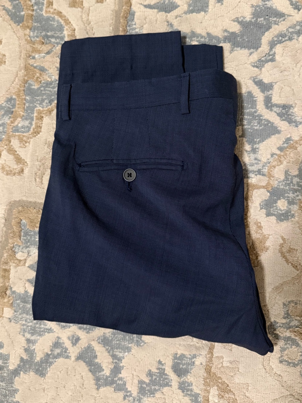 Navy dress  Men pants, made in Italy, slim fit, size 32x32